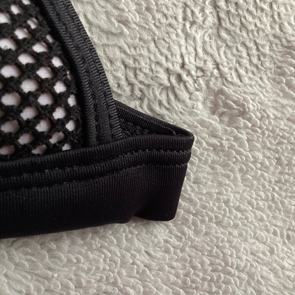 Triangl Ollie Neoprene Mesh Swimsuit Bikini Swim Top Black White Wanderlust XS - Picture 7 of 13